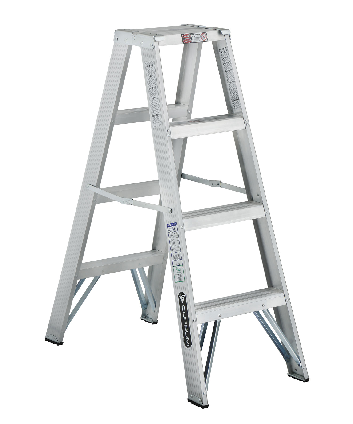 ESCALERA DE TIJERA DOBLE DE ALUMINIO C-2231-04